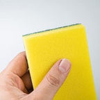 DecorRack 150 Count Non-Scratch Cleaning Scrub Sponges, Dual-Sided Heavy Duty Kitchen Sponges for Dishes, Cleaning Household, Bathroom, Car Wash - Multicolor (Pack of 150)