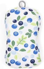 MÜkitchen Premium Microfiber Sponge Set for Dishes and Cleaning, 2 Pack, Printed (Blueberries)