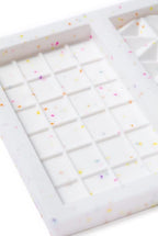 Fancy Sprinkles Adele Candy Bar Mold, 3 Cavities Reusable Silicone Traditional Cut, for Baking, Melting Chocolate, & Dessert Decorating (10 ¾” W x ½” H x 6 ½”)