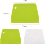 Plastic Bench Scraper & Chopper (14Pcs), Multi-Purpose Dough Scraper Bench Scraper, Flexible Bowl Scraper, Sharp Edge & Angles, Dough Cutter, Kitchen Utensil for Bread, Pizza, and Flat Top Griddles