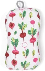 MÜkitchen Premium Microfiber Sponge Set for Dishes and Cleaning, 2 Pack, Printed (Radishing)