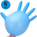 TitanFlex Heavy-Duty Blue Nitrile Gloves, 6-mil, Fully Textured, Mechanic Disposable Gloves, Powder-Free, Latex-Free