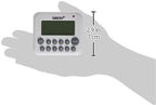 XREXS Digital Kitchen Timer Magnetic Countdown Up Cooking Timer Clock with Magnet Back and Clip, Loud Alarm, Large Display Minutes and Seconds Directly Input-White (2 Battery Included) (DC-12)