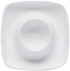 Ceramics White Egg Cups Egg Holders for Hard Boiled Eggs Set 6pcs