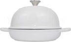 Dutch Oven for Bread Baking Bread Oven for Sourdough Bread Baking, Enameled Cast Iron Dutch Oven Pot with Lid 5 qt Cast Iron Bread Pan, White