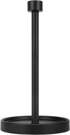 Ivilon Countertop Paper Towel Holder - Modern End Cap Minimalist Design - Fits All Paper Towel Roll Sizes - Color Black