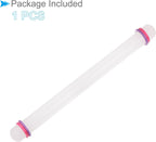 Fondant Rolling Pin, 18" Length, PP Plastic Non-Stick Guide Rings Fondant Roller Dough Roller - (Applications: for Clay Baking Fondant DIY)
