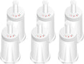 Filter - Replacement Water Filter Compatible with Breville Sage Claro Swiss For Oracle, Barista & Bambino - Compare to Part #BES008WHT0NUC1.Pack of 6（First use without adding coffee powder）