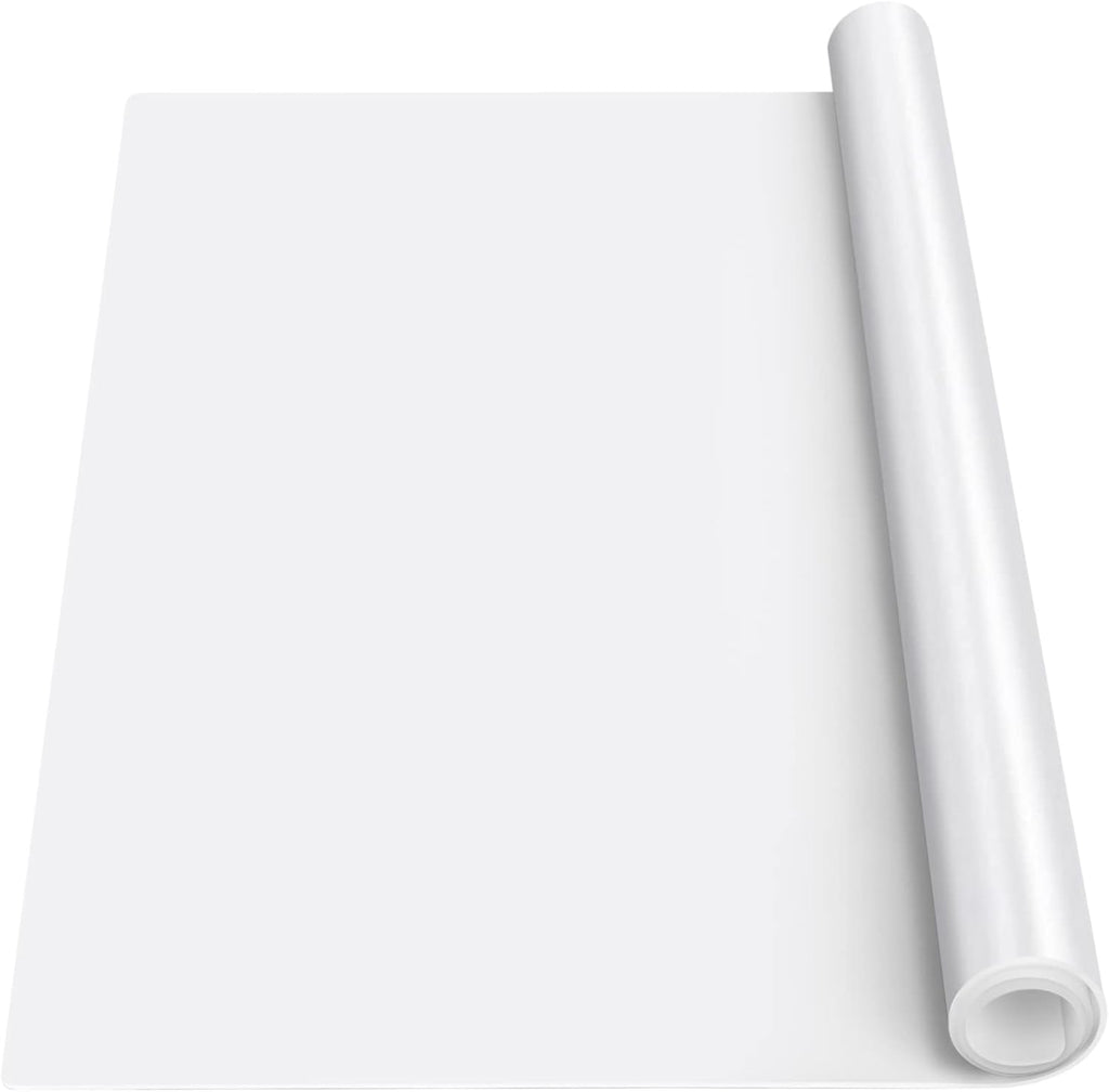Silicone Mat Heat Resistant Mats for Countertop, Multipurpose Large Silicone Mats for Crafts Kitchen Workbench Size 48x24 inches Thick 2mm,Rolled Package,Translucent