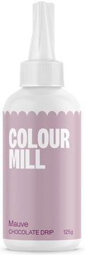 Colour Mill Chocolate Drip Easy-Melt Drizzle for Desserts, 125 Grams Mauve