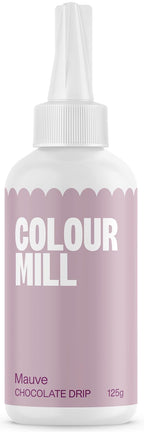 Colour Mill Chocolate Drip Easy-Melt Drizzle for Desserts, 125 Grams Mauve