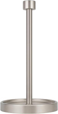 Ivilon Countertop Paper Towel Holder - Modern End Cap Minimalist Design - Color Brushed Nickel