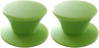 JoyTube Universal Pot Pan Lids Replacement Knob, Silicone Heat Resistant Pan Cover Holding Handles BPA Free Dishwasher Safe Fits Skillets and Kitchen Cookware (Pack of Two-Green)