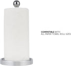 Ivilon Countertop Paper Towel Holder - Modern Sleek Ball Minimalist Design - Color Chrome
