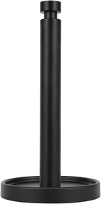 Ivilon Countertop Paper Towel Holder - Steady and Easy Tear - Fits All Paper Towel Rolls - Black