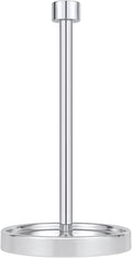 Ivilon Countertop Paper Towel Holder - Modern End Cap Minimalist Design - Color Chrome