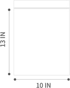 10" X 13" (500 Bags) 2 Mil Clear Reclosable Zip Plastic Poly Bags with Resealable Lock Seal Zipper