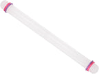 Fondant Rolling Pin, 20" Length, PP Plastic Non-Stick Guide Rings Fondant Roller Dough Roller - (Applications: for Baking Fondant DIY)