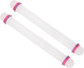 Fondant Rolling Pin, 13" Length, PP Plastic Non-Stick Guide Rings Fondant Roller Dough Roller - (Applications: for Baking Fondant DIY), 2-Pieces
