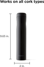 Rabbit Automatic Electric Corkscrew Wine Opener, Cordless Rechargeable, One-Touch Operation, Sleek Shiny Black Finish, Easy to Use for Wine Lovers