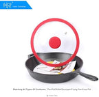 Silicon Glass Lid for Pot,Pan,Skillet Fits 8"(20CM) Cookware Silicon lid Dishwasher Safe, Replacement Lid Vented Tempered Glass with Heat Resistant Silicone Rim By HR Huare Technology, Red,1 Pack…