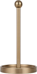 Ivilon Countertop Paper Towel Holder - Modern Sleek Ball Minimalist Design - Color Warm Gold