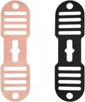 Silicone Lid Lock Strap for Crockpot Slow Cooker (6/7/8 Quart) - Universal Crockpot Lid Holder & Rubber Strap Alternative | Heat-Resistant, No-Spill Design Transport Accessories (Pink+Black)