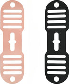 Silicone Lid Lock Strap for Crockpot Slow Cooker (6/7/8 Quart) - Universal Crockpot Lid Holder & Rubber Strap Alternative | Heat-Resistant, No-Spill Design Transport Accessories (Pink+Black)