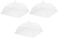 uxcell 3 Pcs Large and Tall Food Covers 13" Mesh Food Covers for Outdoors Collapsible Food Protector Covers Tent for Parties Outdoor Picnics BBQs, White