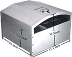 Red Stag Pellet Grill Pizza Oven Attachment Stainless Steel Outdoor Pizza Oven with Pizza Stone Kit Accessory Set for Traeger/Pit Boss/Camp Chef/Embers Wood Pellet Smoker Grills