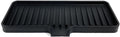 Happitasa Silicone Soap Dish Tray and Sponge Holder with Drain Chute | Bathroom and Kitchen Sink Organizer Caddy (Black, 9"x3.5", 5.6 Ounces)