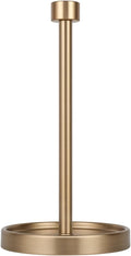 Ivilon Countertop Paper Towel Holder - Modern End Cap Minimalist Design - Color Warm Gold