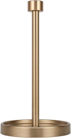 Ivilon Countertop Paper Towel Holder - Modern End Cap Minimalist Design - Color Warm Gold