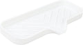 Silicone Bathroom Soap Dishes, Sponge Holder for Kitchen Sink, Shower Soap Holder with Drain, Soap Dispenser Tray, Soap Dish for Bottle, Cup, Sink or Counter Organizer - White 9" x 3.15"