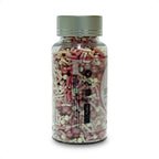 Confect Sprinkles- Fusion Mashup Pink & White Sprinkle Mix with Pearl Balls – Cake Decorating Topping, Baking Sprinkles – Perfect for Cakes, Cupcakes, and Desserts - Vegan, Gluten-Free, Nut-Free, Soy-Free, Dairy-Free, Palm Oil-Free - 4.2 Oz