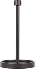 Ivilon Countertop Paper Towel Holder - Modern End Cap Minimalist Design - Color Oil Rubbed Bronze