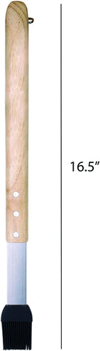 Jim Beam JB0140 Wooden Handle Silicone Head Basting Brush