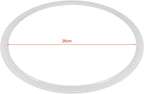 TOPINCN Silicone Sealing for Pot, Replacement Clear Silicone Gasket Sealing for Home Pressure Cooker Kitchen Tool(Diameter 26CM)
