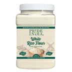 Pride of India - PACK of 6 - White Rice Flour 1 lbs (454 gm) Mild Slightly Sweet Neutral Taste Freshly Milled in Small Batches | Used for Cooking Baking Coating Thickening Pancakes Noodles Pudding