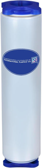 International Plastics Co. 15" Plastic Stretch Film Wrap with Tension Handles 1200ft 500% Stretch Clear Cling Durable Adhering Packing Moving Packaging Heavy Duty Shrink