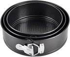 Falytemow Nonstick Springform Pan with Removable Bottom 3 Pieces Cake Molds of Round Leakproof Cheesecakes Pan Bakeware Set