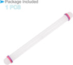 Fondant Rolling Pin, 20" Length, PP Plastic Non-Stick Guide Rings Fondant Roller Dough Roller - (Applications: for Baking Fondant DIY)