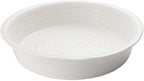 Portmeirion Sophie Conran White Round Pie Dish | 10.5 Inch Pie Pan for Baking Quiche, Pot Pies, and Tarts | Made from Fine Porcelain | Dishwasher and Microwave Safe