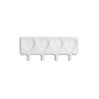 Fancy Sprinkles Jumbo Heart Cakesicle Mold Includes 8 Dual-Sided Metallic Acrylic Sticks