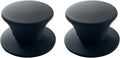 JoyTube Universal Pot Pan Lids Replacement Knob, Silicone Heat Resistant Pan Cover Holding Handles BPA Free Dishwasher Safe Fits Skillets and Kitchen Cookware (Pack of Two-Black)