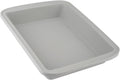 Sunsetbaby Silicone Baking Dish with Handles, Deep Rectangular Bakeware Cake Pan, Compatible with Fancy Panz, for Lasagna, Cake, Brownie or Family Dinner, 12.6 x 9.8 x 2.1 Inch (Grey)