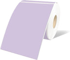 STARLIBOO 3"X5" Rectangle Color Coding Labels, Removable Square Label Inventory Stickers, Permanent Warehouse Moving Box Square Label (250Labels, Lavender Purple)