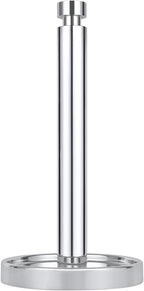 Ivilon Countertop Paper Towel Holder - Steady and Easy Tear - Fits All Paper Towel Rolls - Chrome