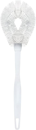 Lola Products Toilet Bowl Brush w/Curved Head, Coated Wire, Durable Poly Bristles, Reaches Under Toilet Bowl Rim, 1 Pack