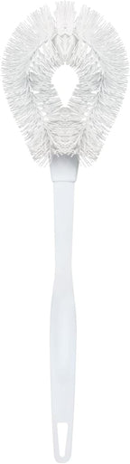 Lola Products Toilet Bowl Brush w/Curved Head, Coated Wire, Durable Poly Bristles, Reaches Under Toilet Bowl Rim, 1 Pack